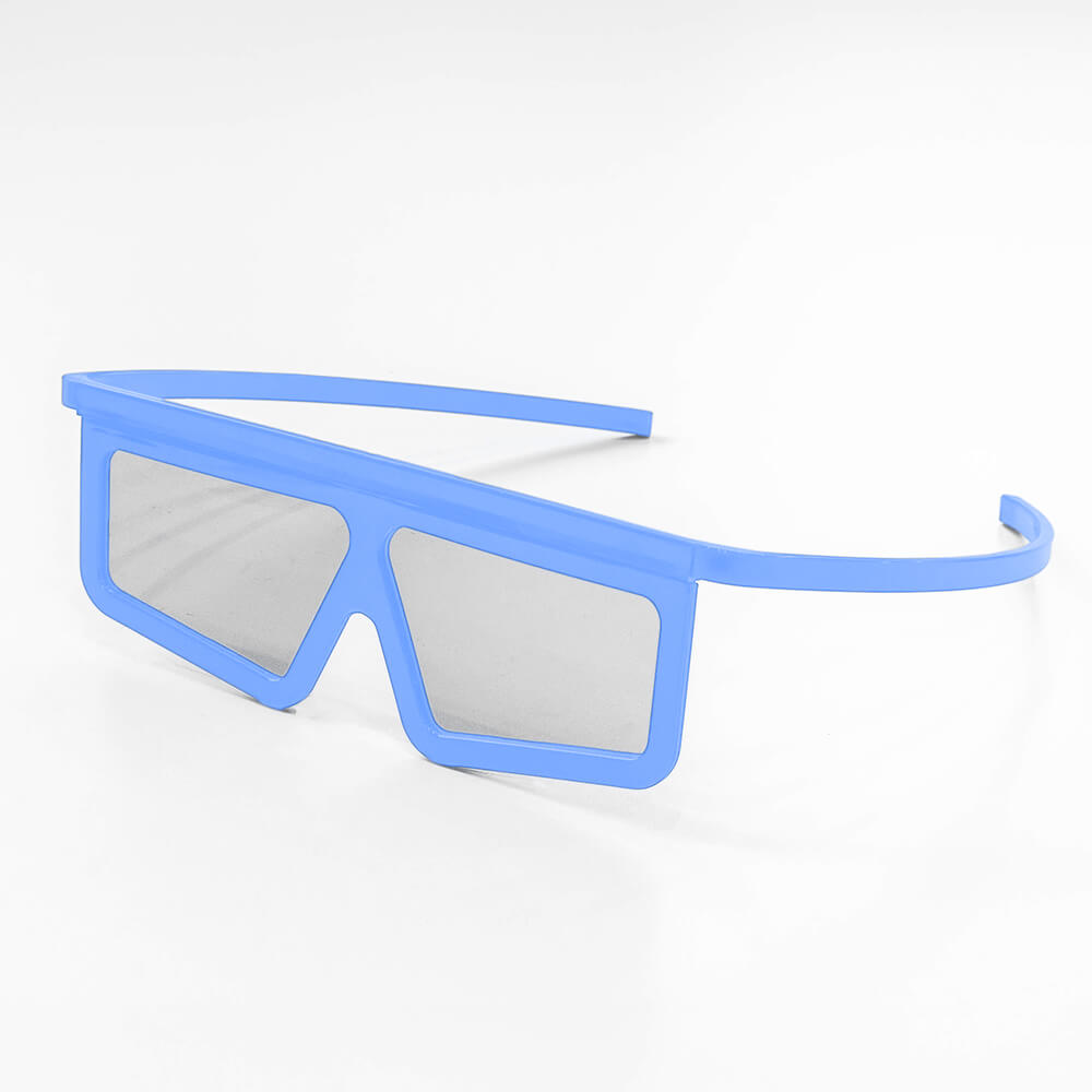 Santek 3D Eyewear Blue Frame Customized Order
