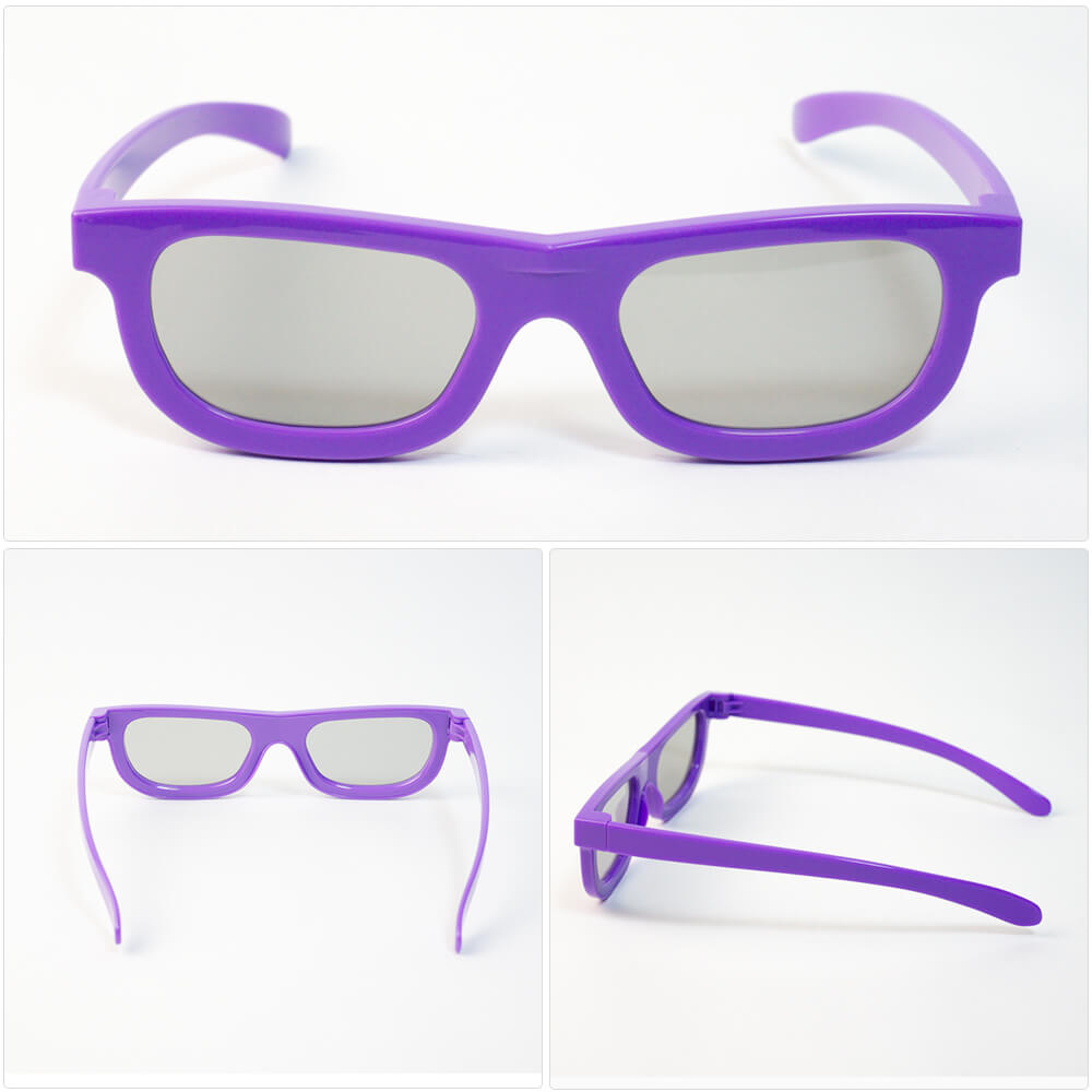 Purple　偏光3Dメガネ